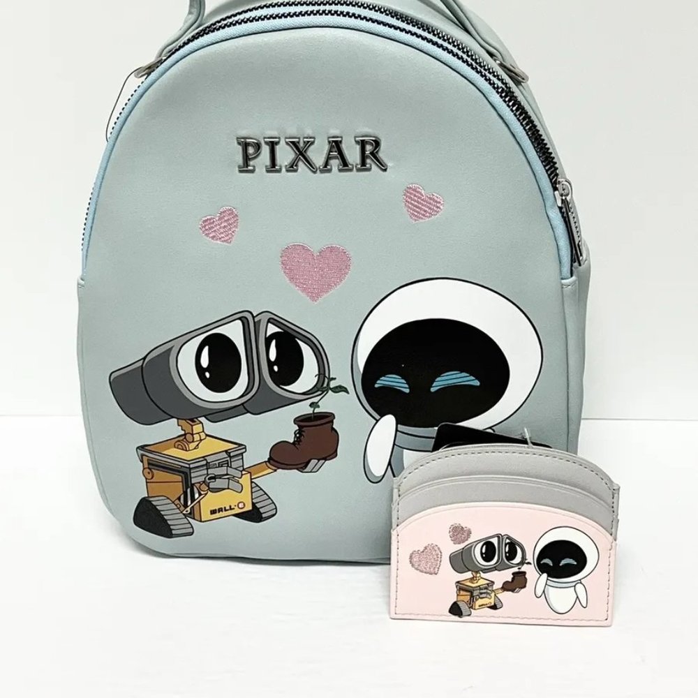 Wall-E & Eve Chibi Mini Backpack And Wallet - image 1
